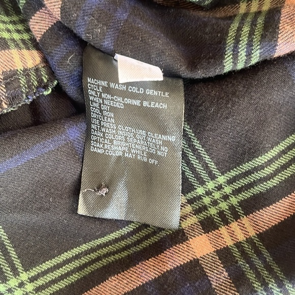 Uniqlo flannel plaid dress navy size extra small - Picture 4 of 8